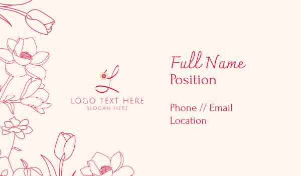 Floral Ornaments Business Card Design Image Preview