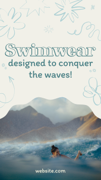 Swimwear For Surfing Facebook Story Design