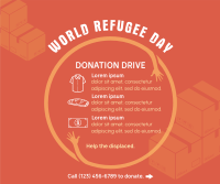 World Refugee Day Donations Facebook post Image Preview