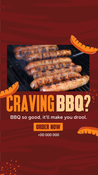 BBQ Restaurant Hot Dogs Instagram Story Design