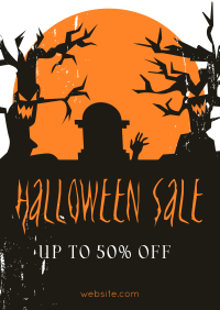 Spooky Trees Sale Poster Image Preview