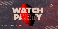 Grunge Football Watch Party Twitter Post Image Preview