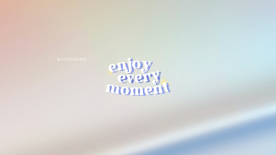 Cute Inspirational Quote YouTube cover (channel art) Image Preview