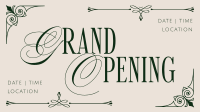 Elegant Ornament Grand Opening Facebook event cover Image Preview