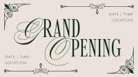 Elegant Ornament Grand Opening Facebook Event Cover Image Preview