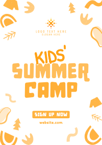 Quirky Summer Camp Poster Design