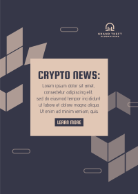 Cryptocurrency Breaking News Poster Image Preview
