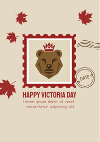 Victoria Day Bear Stamp Flyer Image Preview