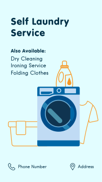 Self Laundry Cleaning Facebook Story Design