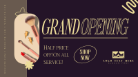 Salon Grand Opening Facebook event cover Image Preview