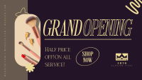 Salon Grand Opening Facebook event cover Image Preview