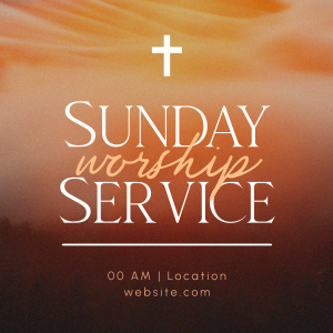 Blessed Sunday Service Instagram post Image Preview