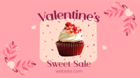 Valentines Cupcake Sale Facebook Event Cover Design