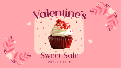 Valentines Cupcake Sale Facebook event cover Image Preview