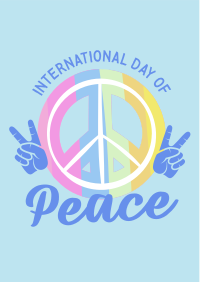 Peace Day Symbol Flyer Design