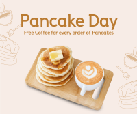 Pancake & Coffee Facebook Post Design