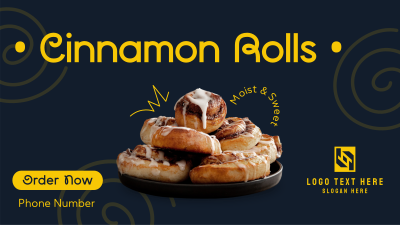 Quirky Cinnamon Rolls Facebook event cover Image Preview