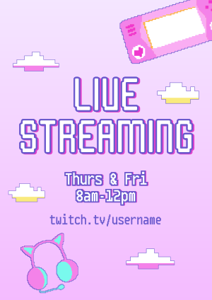 New Streaming Schedule Flyer Image Preview