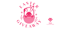Easter Bunny Giveaway Twitter Post Design