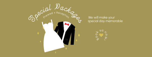 Tuxedo and Gown Facebook Cover Design Image Preview