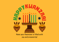Kwanzaa Badge Postcard Image Preview