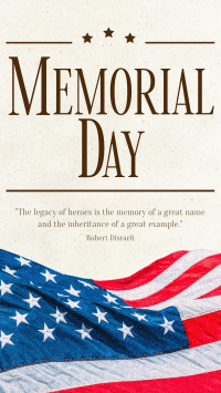 Modern Minimalist Memorial Day Facebook story Image Preview