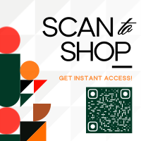 Geometric Scan Here Instagram Post Preview