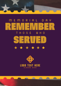 Remember Memorial Day Poster Image Preview