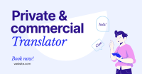 Translator for Hire Facebook ad Image Preview