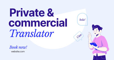 Translator for Hire Facebook Ad Image Preview