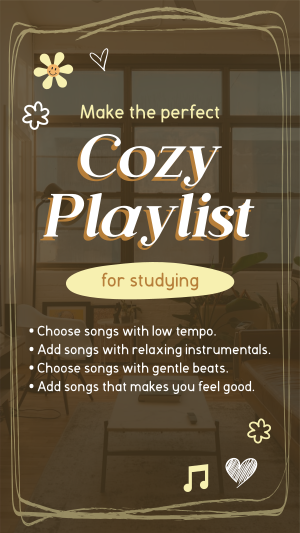 Cozy Comfy Music Facebook story Image Preview