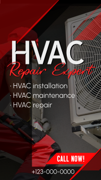HVAC Repair Expert Instagram Story Design