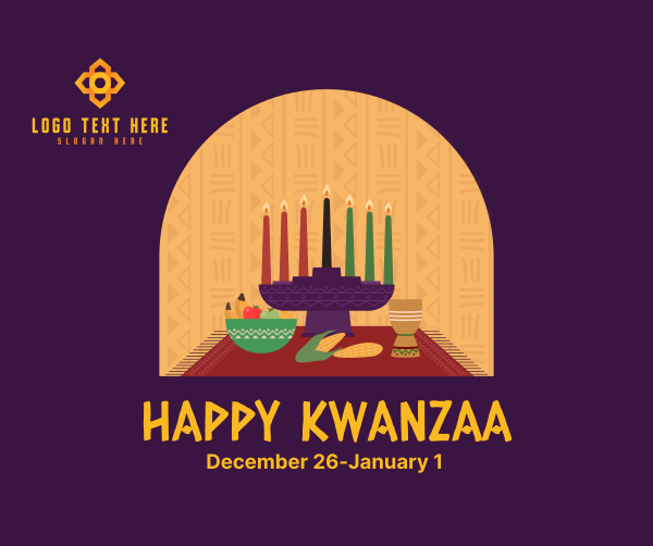 Kwanzaa Window Facebook Post Design Image Preview