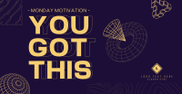 Geometric Monday Motivation Facebook ad Image Preview