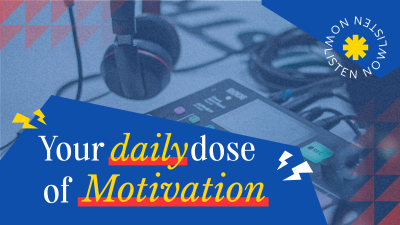 Motivational Podcast Facebook event cover Image Preview