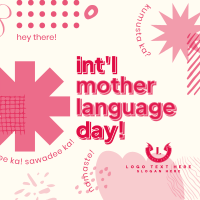 Bold Modern Language Day Linkedin Post Image Preview