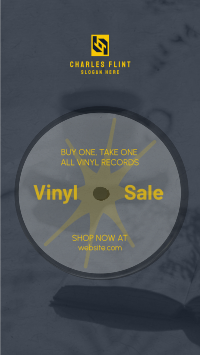 Vinyl Record Sale Facebook Story Design
