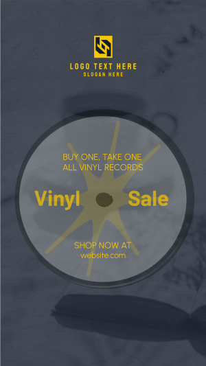 Vinyl Record Sale Facebook story Image Preview