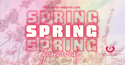 Exclusive Spring Giveaway Facebook ad Image Preview