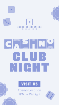 Casino Club Night TikTok Video Image Preview