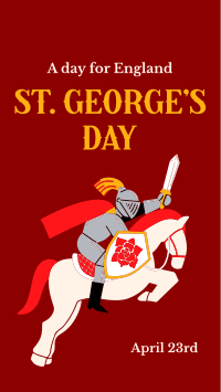 Happy St. George's Day Facebook Story Image Preview