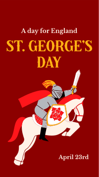 Happy St. George's Day Facebook Story Design
