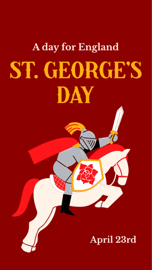 Happy St. George's Day Facebook story Image Preview