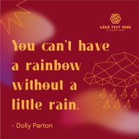 Little Rain Quote Instagram post Image Preview