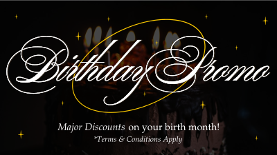 Birthday Promo Facebook event cover Image Preview