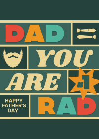 Dad You Are Rad Poster Image Preview
