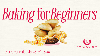 Baking for Beginners Facebook event cover Image Preview