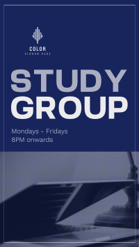 Chill Study Group Facebook Story Design