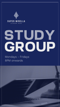 Chill Study Group Facebook story Image Preview