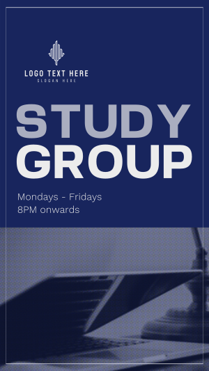 Chill Study Group Facebook story Image Preview